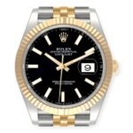Rolex Datejust 41 Ref 126333 Steel Yellow Gold Black Dial Mens Watch - Image 2