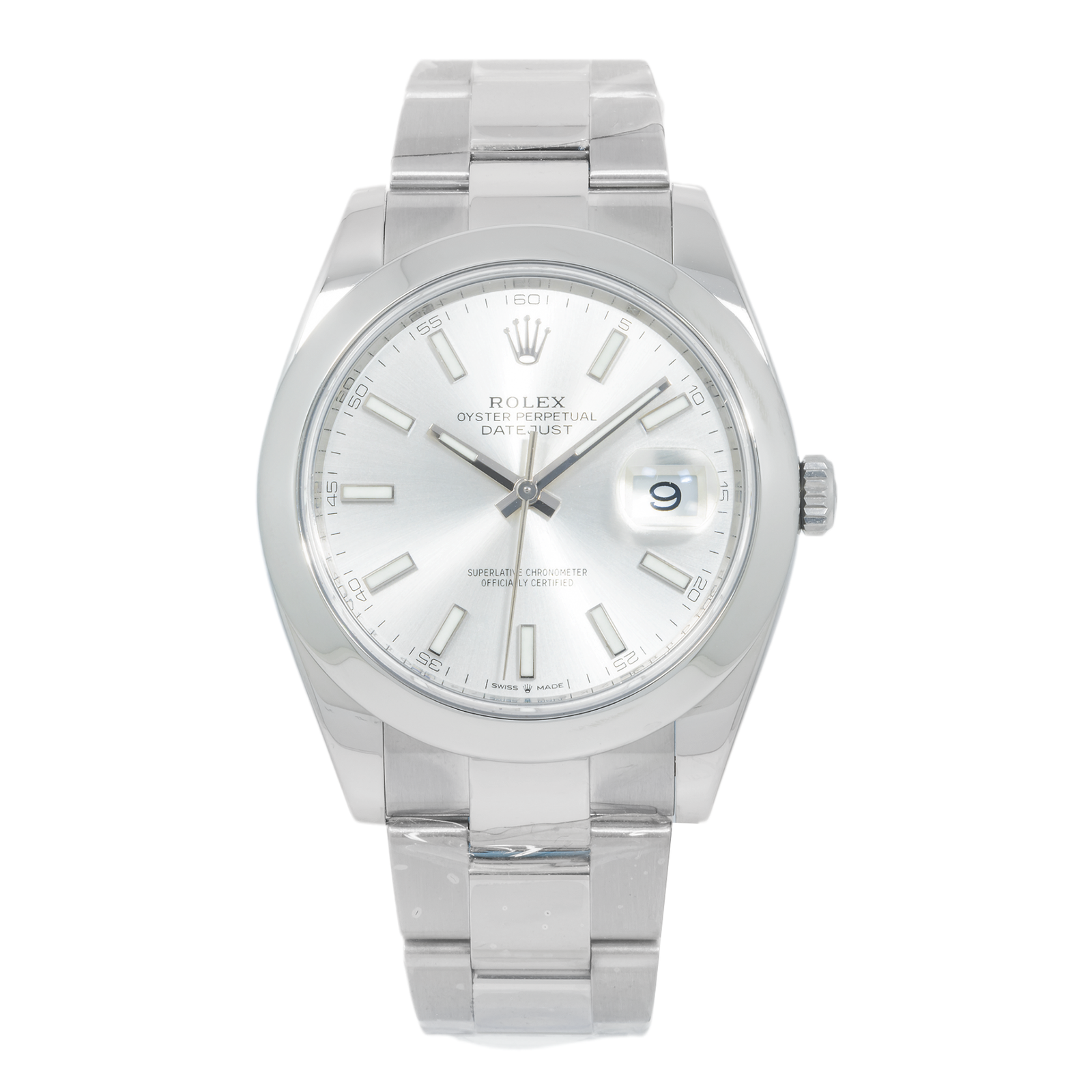 Pre-Owned-Rolex-Datejust-41-Sliver-Dial-126300-Smooth-Bezel-Steel-Mens-Watch-JD-Watches-NY.png Rolex Datejust 41 Sliver Dial 126300 Smooth Bezel Steel Mens Watch - Image 1