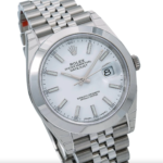 Rolex Datejust 41 – Stainless Steel with White Stick Dial and Jubilee Bracelet Ref. 126300 - Image 2