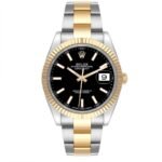 Rolex Datejust 41 Steel Yellow Gold 126333 Black Dial Mens Watch
