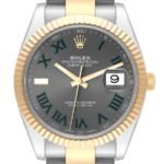 Rolex Datejust 41 Steel Yellow Gold 126333 Wimbledon Dial Mens Watch - Image 2