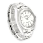 Rolex Datejust 41 White Dial 126300 Smooth Bezel  Steel Mens Watch - Image 4