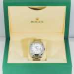 Rolex Datejust 41 White Roman Dial 126300 Smooth Bezel  Steel Mens Watch - Image 6