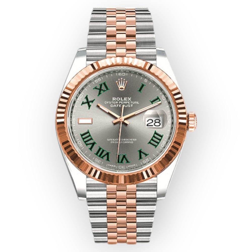 Pre-Owned-Rolex-Datejust-II-126331-41MM-Wimbledon-Dial-Two-Tone-Jubilee-JD-Watches-NY.jpg Rolex Datejust II 126331 41MM Wimbledon Dial Two Tone Jubilee - Image 1