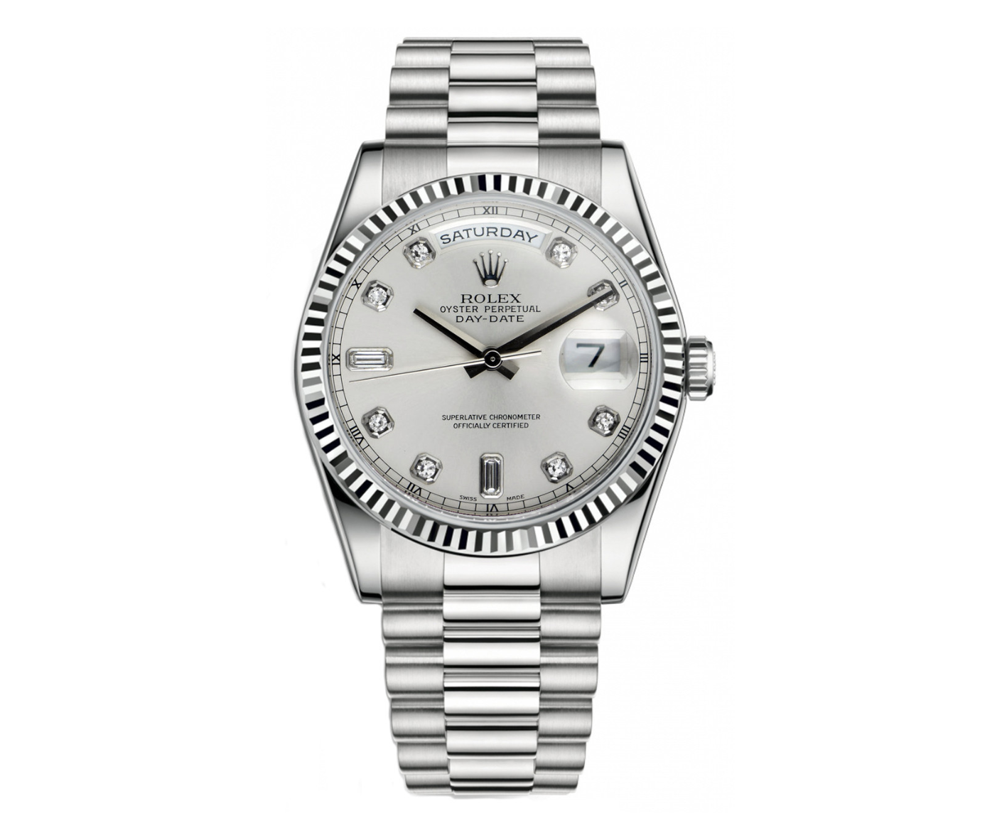 Pre-Owned-Rolex-Day-Date-President-White-Gold-Factory-Silver-Diamond-Dial-Ref_-218239-JD-Watches-NY.png Rolex Day-Date President – White Gold Factory Silver Diamond Dial Ref. 218239 - Image 1