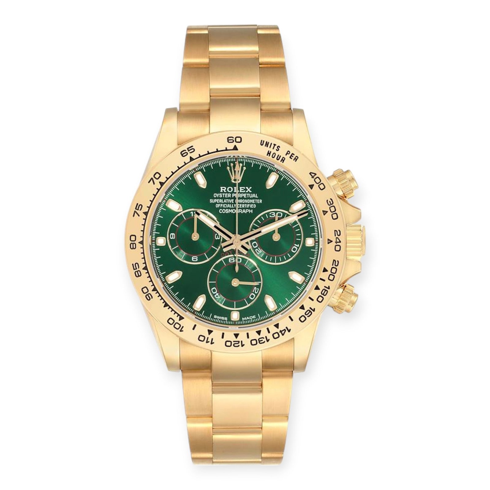 Pre-Owned-Rolex-Daytona-116508-Yellow-Gold-Green-Dial-Mens-Watch-JD-Watches-NY.jpg Rolex Daytona 116508 Yellow Gold Green Dial Mens Watch - Image 1
