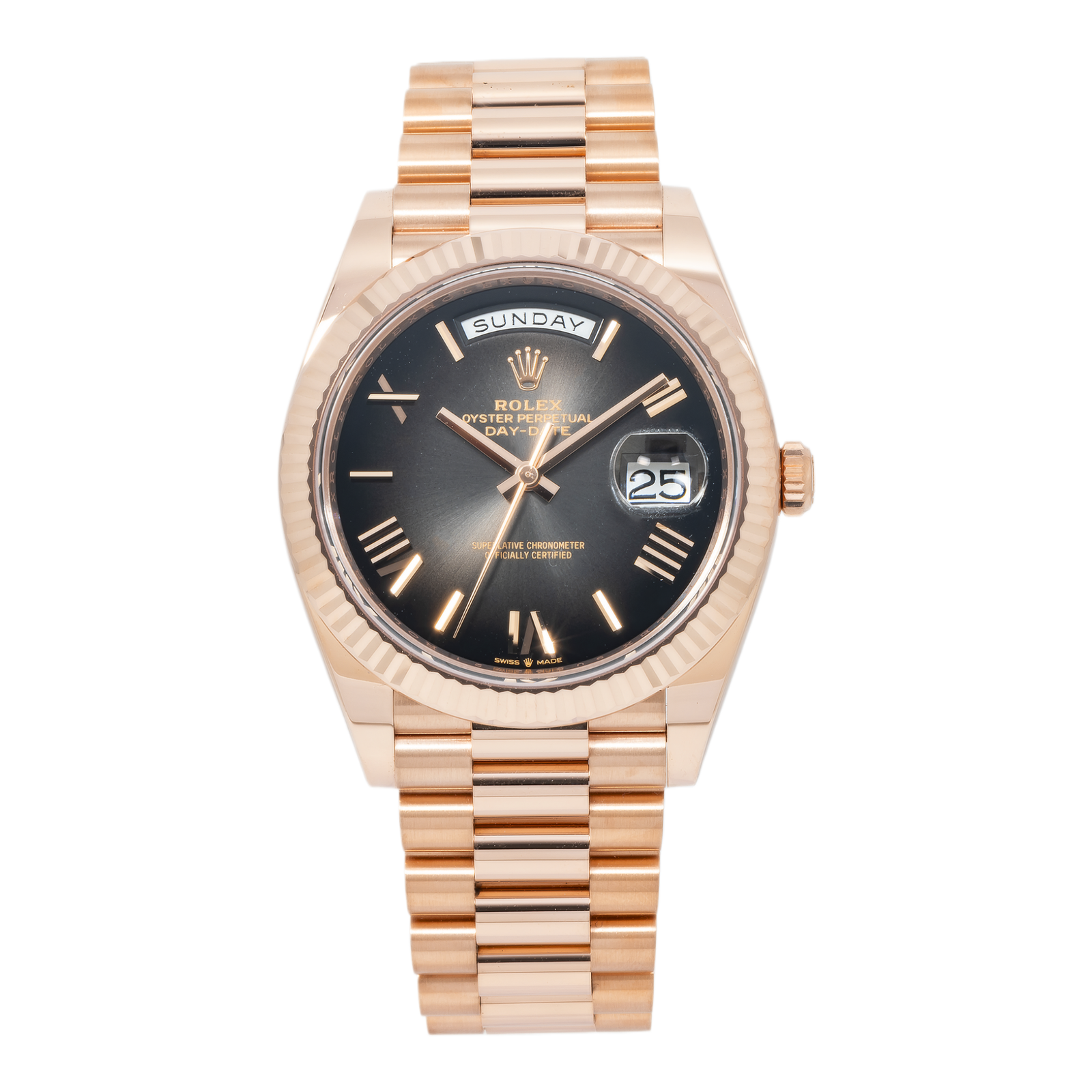 Pre-Owned-Rolex-Everose-Gold-President-Day-Date-40-228235-Slate-Ombre-JD-Watches-NY.png Rolex Everose Gold President Day Date 40 228235 Slate Ombre - Image 1