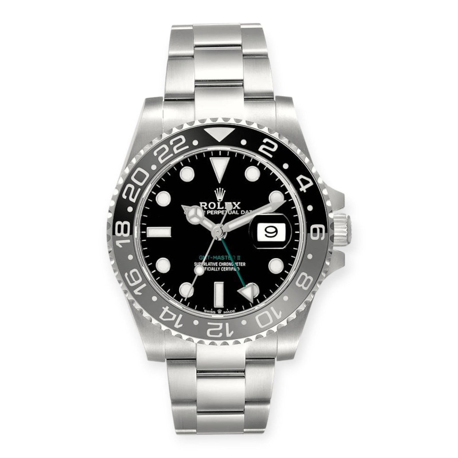 Pre-Owned-Rolex-GMT-Master-II-126710GRNR-Bruce-Wayne-Stainless-Steel-Oyster-JD-Watches-NY.jpg Rolex GMT-Master II 126710GRNR 'Bruce Wayne' Stainless Steel Oyster - Image 1