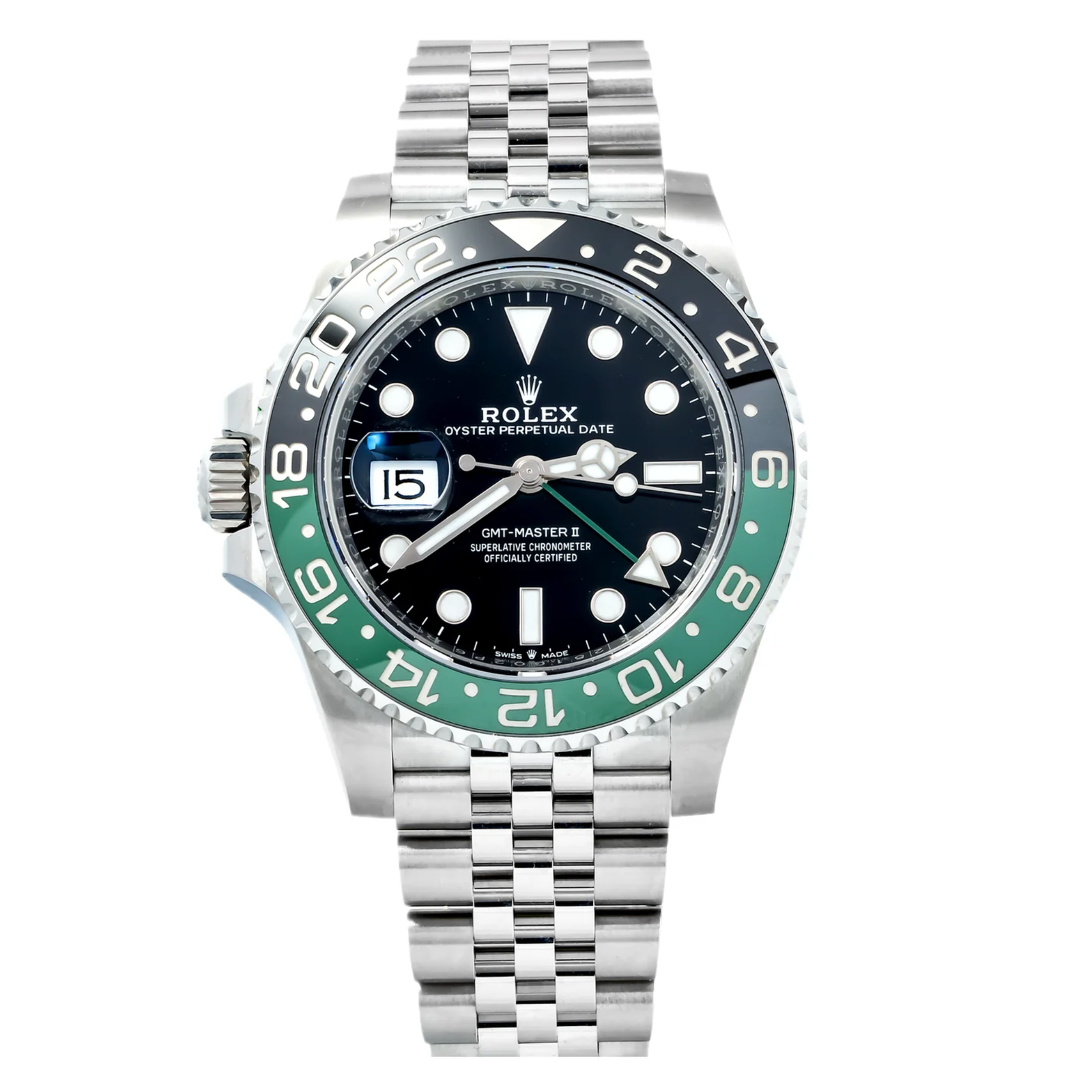 Pre-Owned-Rolex-GMT-Master-II-40mm-Stainless-Steel-with-Black-Dial-and-Jubilee-Bracelet-Ref_-126720VTNR-JD-Watches-NY.png Rolex GMT-Master II – 40mm Stainless Steel with Black Dial and Jubilee Bracelet Ref. 126720VTNR - Image 1