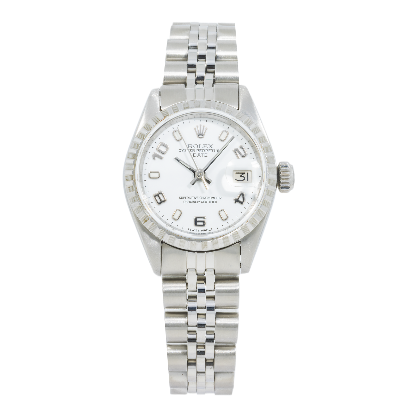 Pre-Owned-Rolex-Lady-Datejust-26mm-Ref_-6916-White-Arabic-Dial-Stainless-Steel-14k-Yellow-Gold-JD-Watches-NY.png Rolex Lady-Datejust 26mm – Ref. 6916 White Arabic Dial | Stainless Steel & 14k Yellow Gold - Image 1