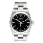 Rolex Oyster Perpetual 31 Midsize Black Dial Steel Ladies Watch - Image 2