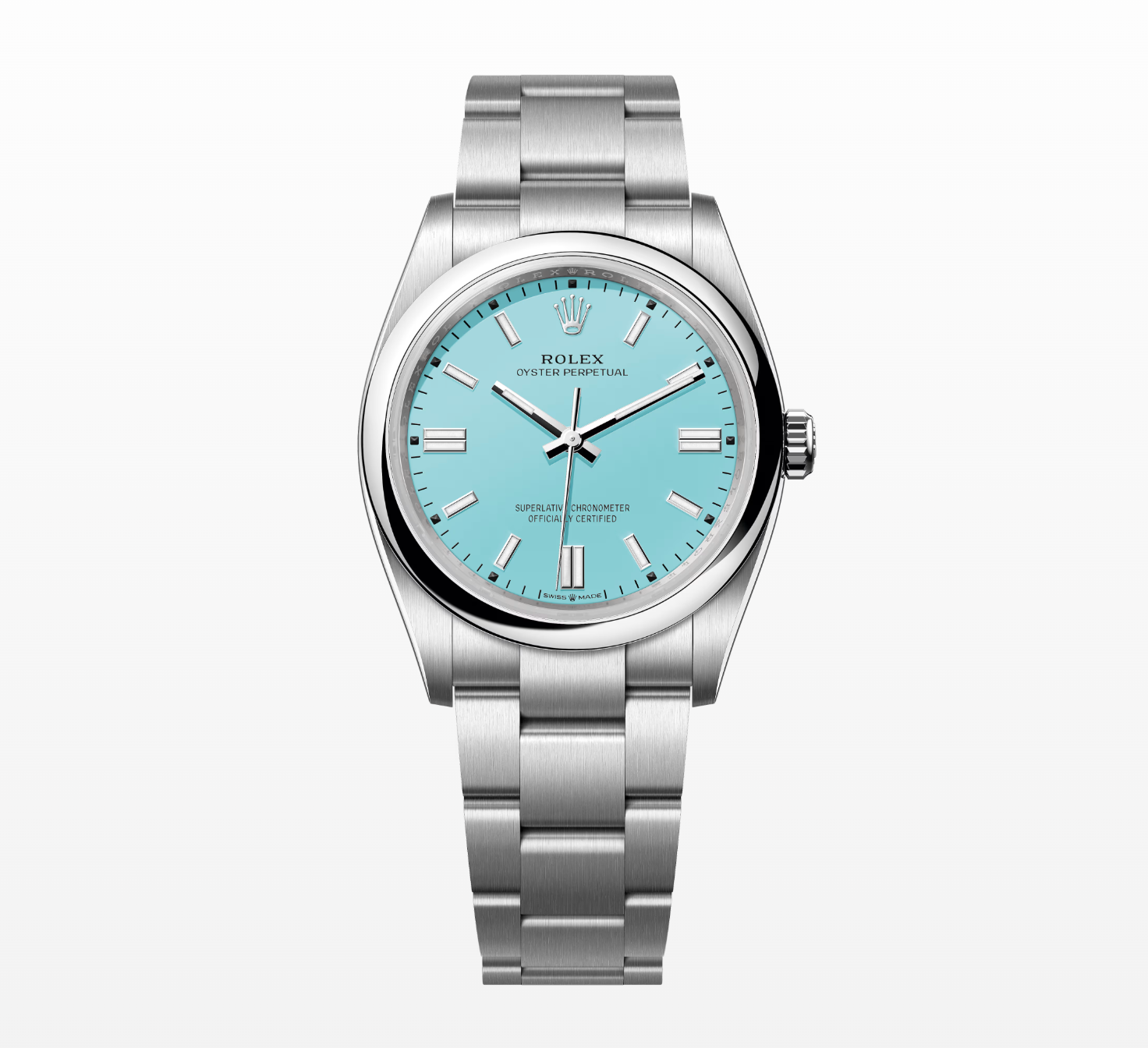 Pre-Owned-Rolex-Oyster-Perpetual-36-Stainless-Steel-with-Turquoise-Blue-Dial-Ref_-126000-JD-Watches-NY.png Rolex Oyster Perpetual 36 – Stainless Steel with Turquoise Blue Dial Ref. 126000 - Image 1