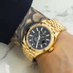 Rolex Sky-Dweller 336938 42mm 18k Yellow Gold Champagne Dial Oyster Bracelet Men’s Watch - Image 6