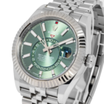 Rolex Sky-Dweller – Stainless Steel with Green Dial and Fluted Bezel on Jubilee Bracelet Ref. 336934 - Image 2