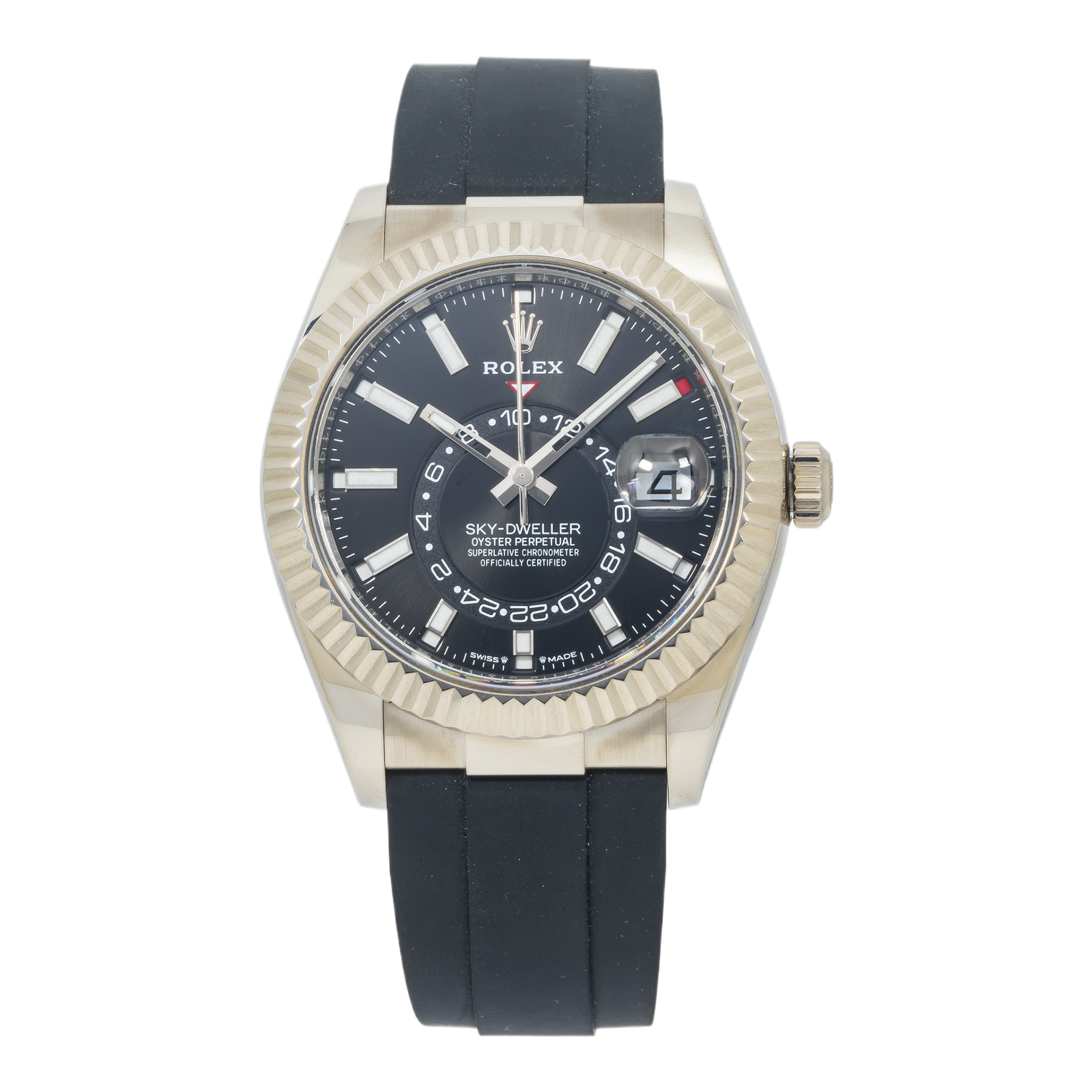 Pre-Owned-Rolex-Sky-Dweller-White-Gold-Black-Dial-Oysterflex-Bracelet-336239-JD-Watches-NY.png Rolex Sky Dweller White Gold Black Dial Oysterflex Bracelet 336239 - Image 1