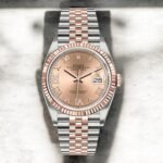 Rolex Steel and Everose Rolesor Datejust 36 Watch 126231 Rose Roman Dial - Jubilee Bracelet - Image 2