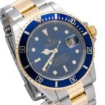 Rolex Submariner 40MM Two Tone Watch Blue Insert Bezel Blue Dial 16613 - Image 3