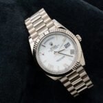 Rolex White Gold Day-Date 40 Watch White Roman Dial - President Bracelet 228239 - Image 3