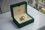 Rolex Submariner 16808 – 18K Yellow Gold – Diamond & Sapphire Serti Dial – Blue Bezel - Image 3