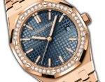 34mm 18k Rose Gold Diamond Bezel Blue Dial Automatic - Image 3