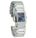 25mm Steel Diamond Bezel On Blue Arabic Dial Quartz - Image 3