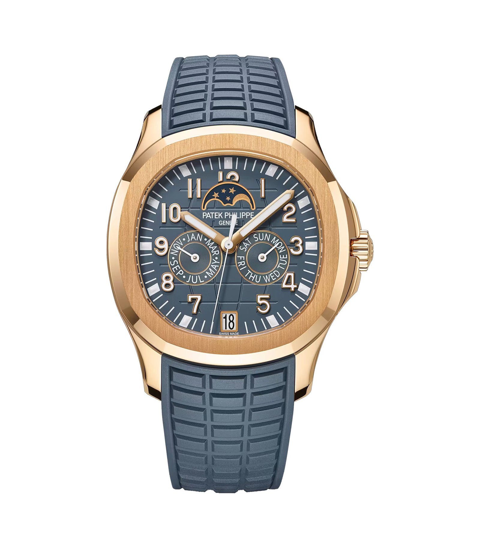 agfaf_7ec9c82b-3633-49ac-8d46-b14035960c06.jpg 40mm Luce Annual Calendar 18k Rose Gold Blue-Grey Dial - Image 1