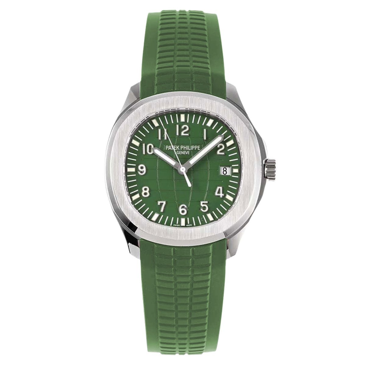 aquanaut_5168G-010.jpg Patek Philippe Aquanaut 5168G-010 42.2mm 18K White Gold Khaki Green Dial - Image 1