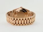 Rolex Day-Date 40 Rose Gold Chocolate Roman Dial & Fluted Bezel President Bracelet 228235 - - Image 9