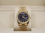 Rolex Day-Date 40 Yellow Gold Black Diagonal Motif Index Dial & Fluted Bezel President Bracelet 228238 -